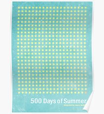 "500 Days of Summer"-minimalist poster design Poster