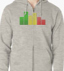 Reggae Equalizer Hoodie mit Reißverschluss