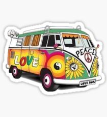 Hippy Van Sticker Sticker