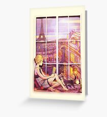 A Window to Paris Greeting Card