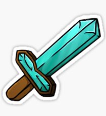 Minecraft Diamond Sword Sticker
