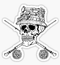 FIshermans Skull Sticker