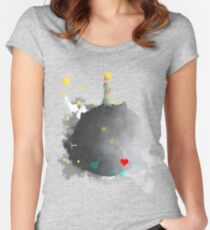 The Little Prince Art Print Women's Fitted Scoop T-Shirt
