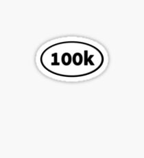 100K Oval Sticker