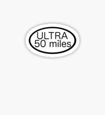 Ultra 50 miles Sticker