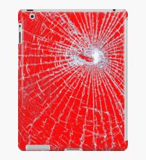 Broken Glass 2 iPad Red iPad Case/Skin