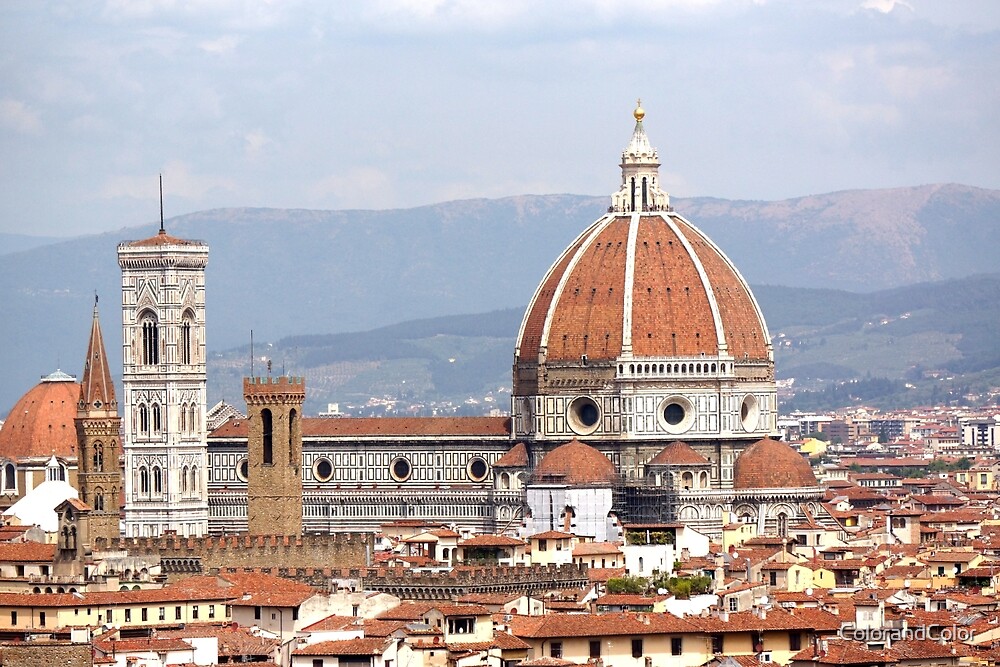 Florence Cathedral Dome Photography By Colorandcolor Redbubble