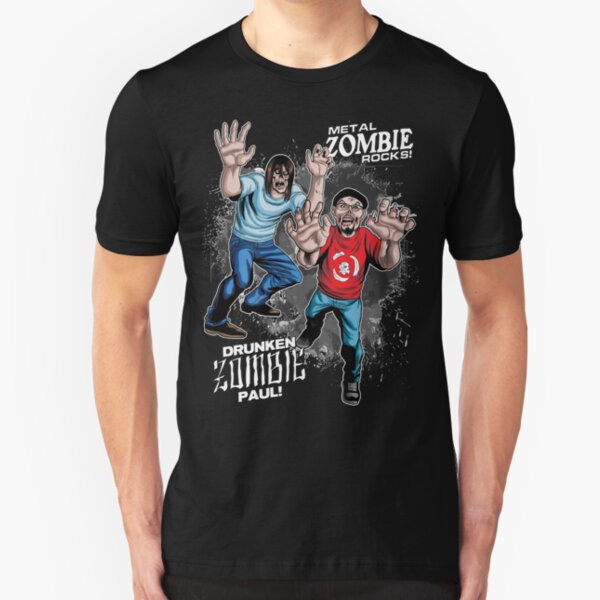 Metal ZOMBIE Jesus Slim Fit T-Shirt