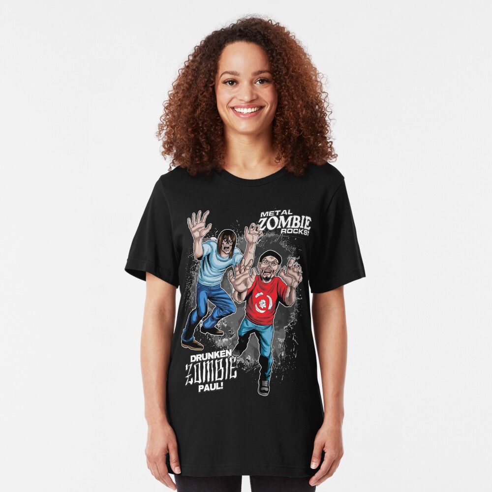 Metal ZOMBIE Jesus Slim Fit T-Shirt
