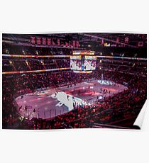 Capitals in Washington DC ice rink Poster