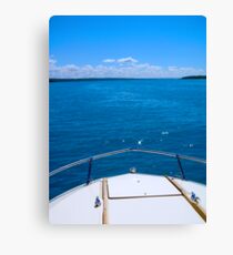 Boating, Torch Lake, Michigan Canvas Print