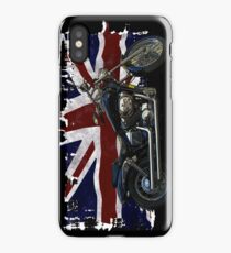 Patriotic Union Jack, UK Union Flag, Motorcycle iPhone Case/Skin