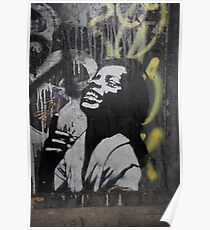 Banksy Style Stencil Graffiti - "Happy" Poster