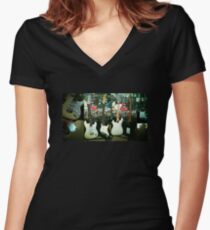 January ESP & Squier Women's Fitted V-Neck T-Shirt