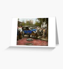 Car Accident - It came out of nowhere 1926 Greeting Card