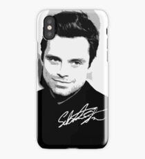 Sebastian Stan B&W Cutouts W/Signature iPhone Case