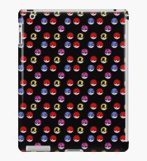 Pokeball Parade in Black iPad Case/Skin