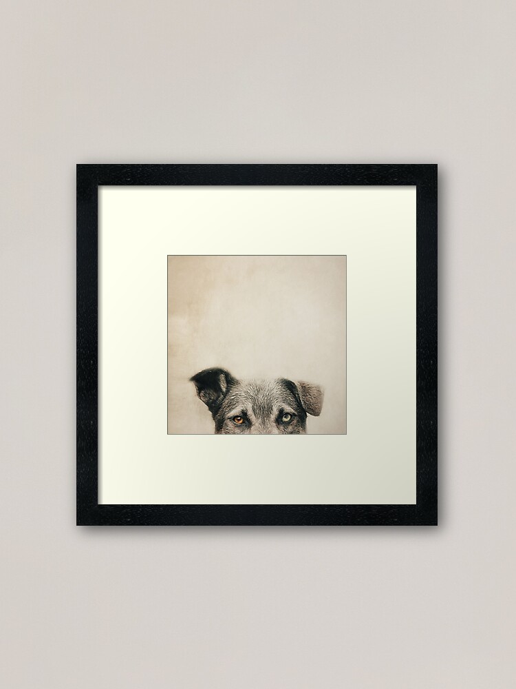 Alternate view of Half Dog Framed Art Print