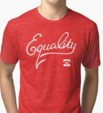 Equality - White Tri-blend T-Shirt