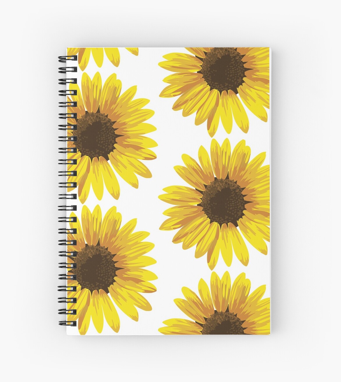 "SUNFLOWER Merch" Spiral Notebook by babyseal Redbubble