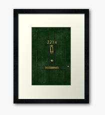221B Door Framed Print