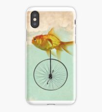 unicycle goldfish iPhone Case