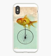 unicycle goldfish iPhone Case