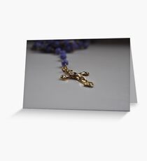 Rosary Beads Greeting Card