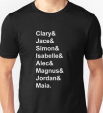 Mortal Instruments Characters Slim Fit T-Shirt