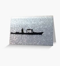 A Lover's Evening Jaunt, Parque Natural de la Albufera de Valencia, Spain Greeting Card
