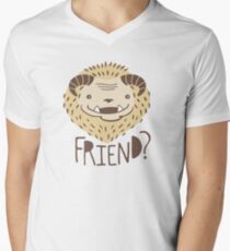 Friendly Beast Men's V-Neck T-Shirt