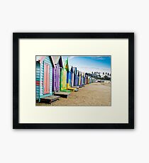 Location, Location, Location - Brighton Beach Boxes - Australia Framed Print