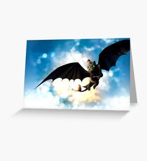 Toothless and Hiccup Greeting Card