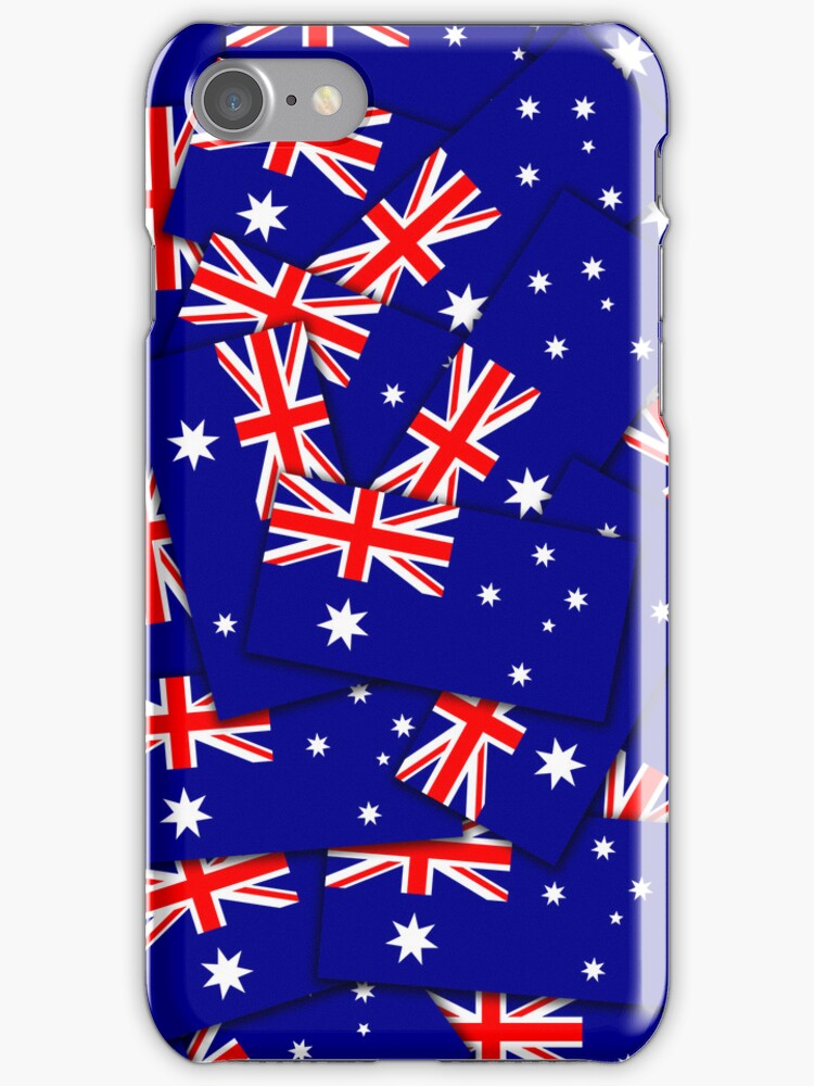 "Smartphone Case Flag of Australia Multiple" iPhone Cases & Skins