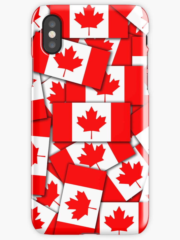 "Smartphone Case Flag of Canada Multiple" iPhone Cases & Skins by