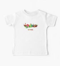 Vienna skyline in watercolor Baby Tee