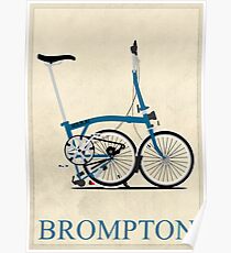Brompton Folding Bike Poster