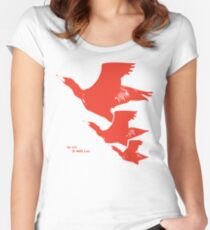 Persona 4 Yosuke Hanamura shirt (red birds) Women's Fitted Scoop T-Shirt