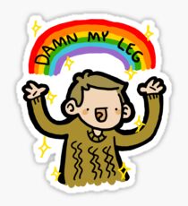 Damn My Leg! Sticker