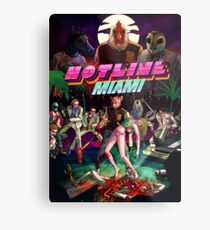Hotline Miami Abdeckung Metallbild