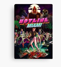 Hotline Miami Cover Canvas Print