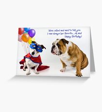 Birthday among siblings Greeting Card