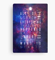 Where Do You Want To Start? Metal Print