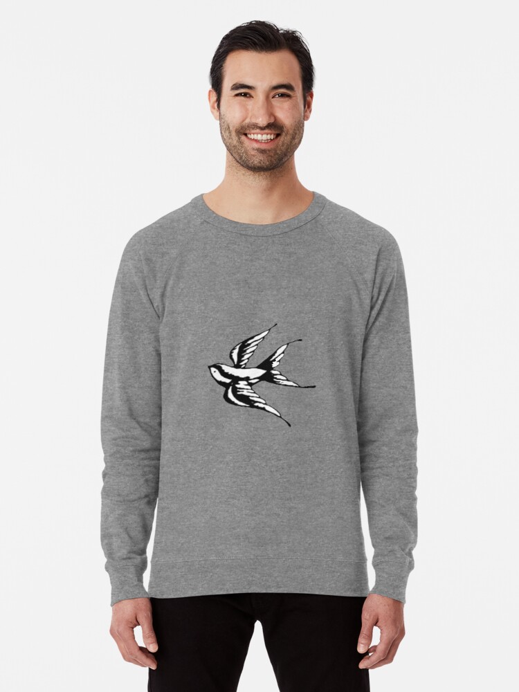 Shawn Mendes Bird Tattoo Lightweight Sweatshirt By Baileymckinnon Redbubble