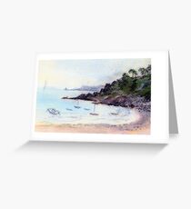 Port Mer oil pastel sketch Greeting Card