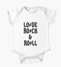 LOVE ROCK AND ROLL One Piece - Short Sleeve