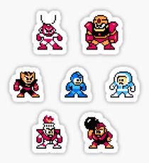 Megaman surrounded 1 Sticker