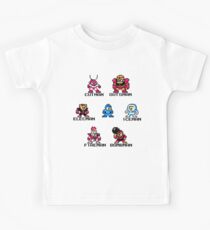 Megaman surrounded 1 with black text Kids T-Shirt
