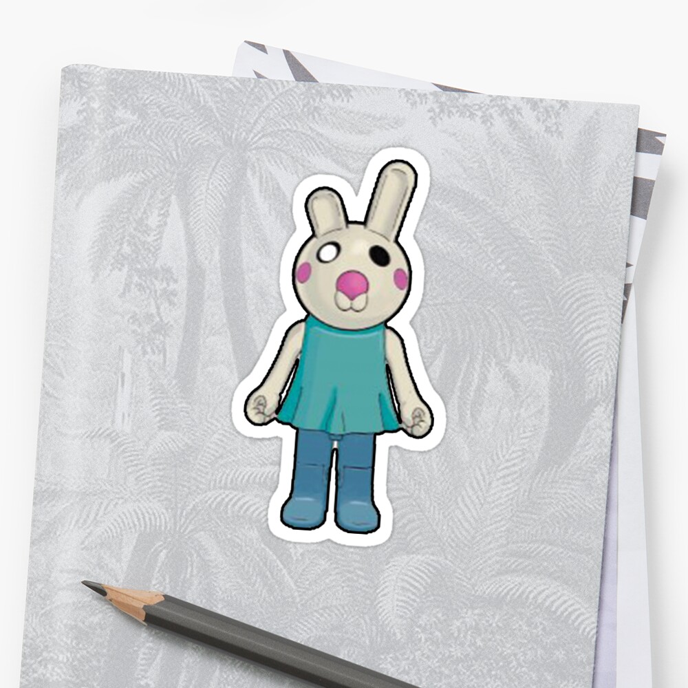 Bunny Piggy Roblox Roblox Game Roblox Characters Sticker By Affwebmm Redbubble - bunny piggy roblox roblox game roblox characters framed art print by affwebmm redbubble