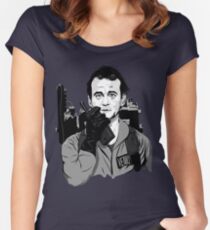 Ghostbusters Peter Venkman Bill Murray illustration Women's Fitted Scoop T-Shirt